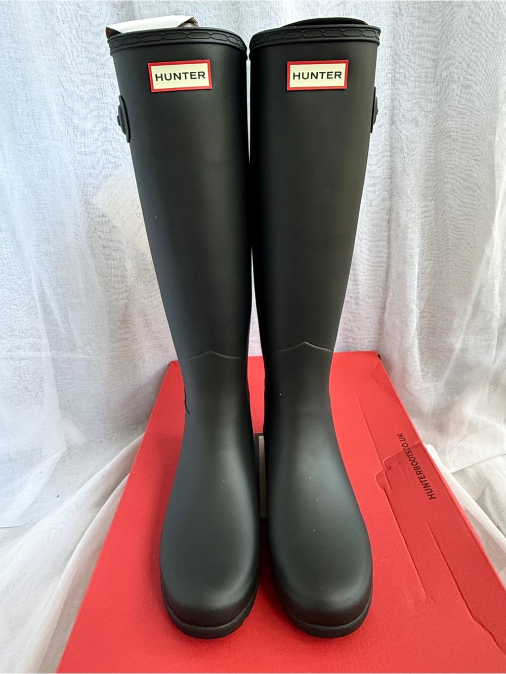New! HUNTER Women’s Refined Tall Rain Boots | US 8 | UK 6 | EU 39 🖤☔️NEW!